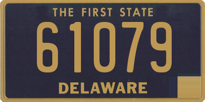 DE license plate 61079