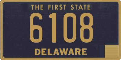 DE license plate 6108