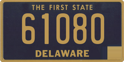 DE license plate 61080