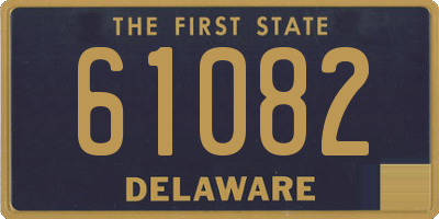 DE license plate 61082