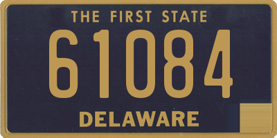 DE license plate 61084