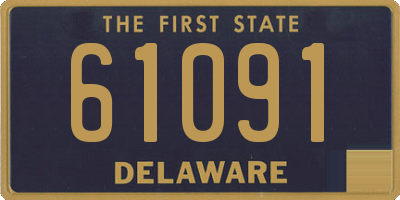 DE license plate 61091