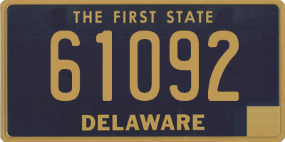 DE license plate 61092