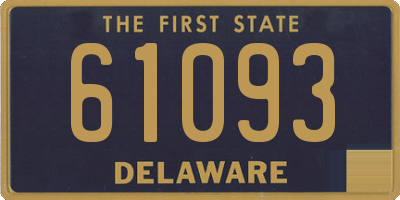 DE license plate 61093