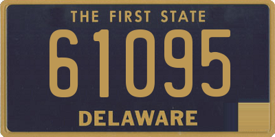 DE license plate 61095