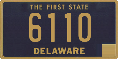 DE license plate 6110