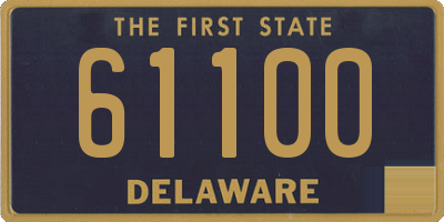 DE license plate 61100