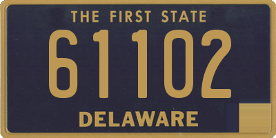 DE license plate 61102