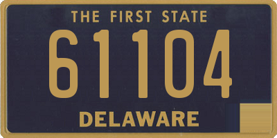 DE license plate 61104