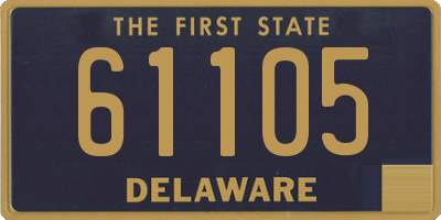 DE license plate 61105