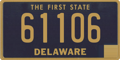 DE license plate 61106