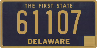 DE license plate 61107