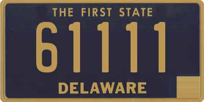 DE license plate 61111