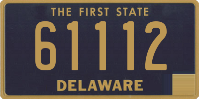 DE license plate 61112