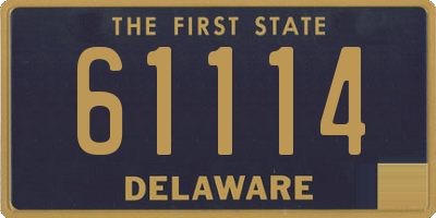 DE license plate 61114