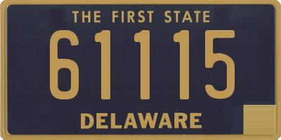 DE license plate 61115