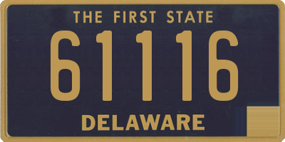 DE license plate 61116