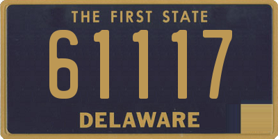 DE license plate 61117