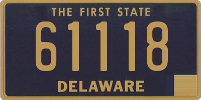 DE license plate 61118