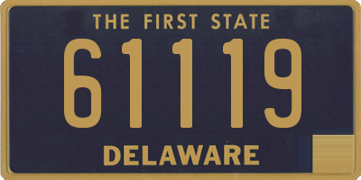 DE license plate 61119