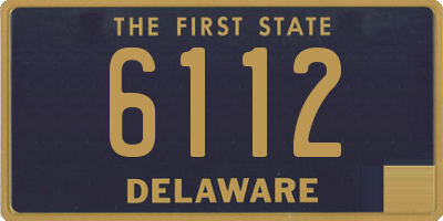 DE license plate 6112