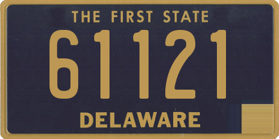 DE license plate 61121