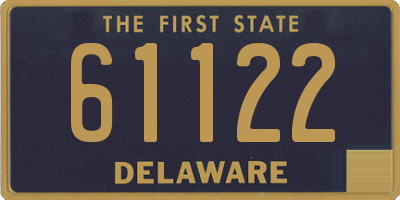 DE license plate 61122