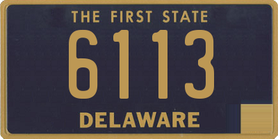 DE license plate 6113