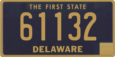 DE license plate 61132