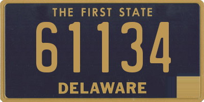 DE license plate 61134