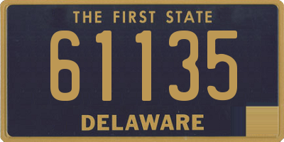 DE license plate 61135