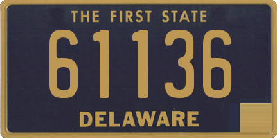 DE license plate 61136