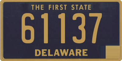 DE license plate 61137