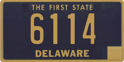 DE license plate 6114