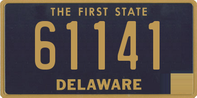 DE license plate 61141