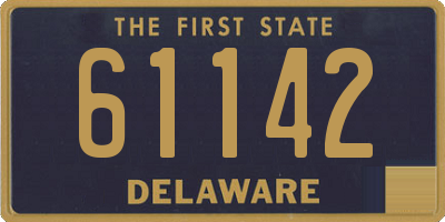 DE license plate 61142