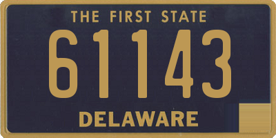 DE license plate 61143