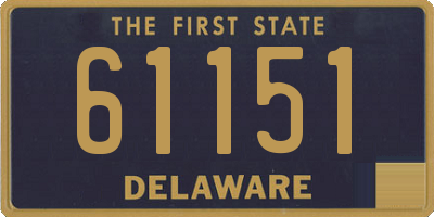 DE license plate 61151