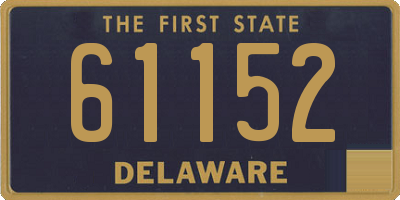 DE license plate 61152