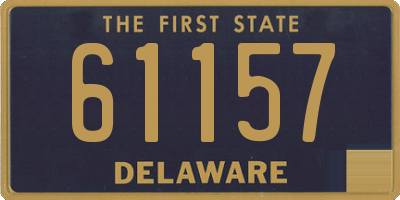 DE license plate 61157