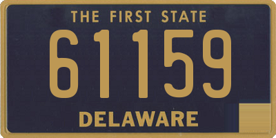 DE license plate 61159