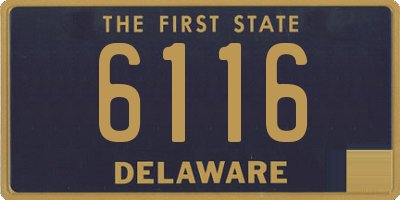 DE license plate 6116
