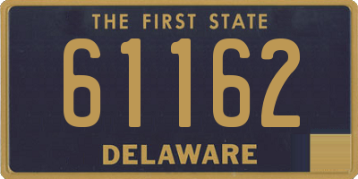 DE license plate 61162