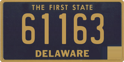 DE license plate 61163