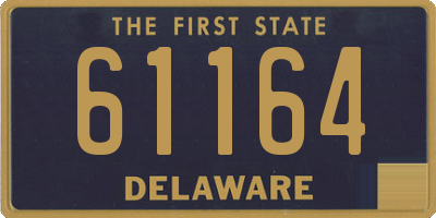 DE license plate 61164