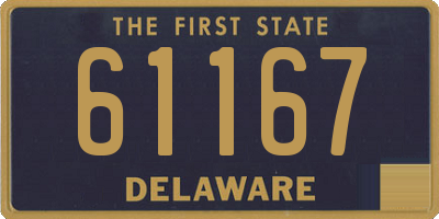 DE license plate 61167