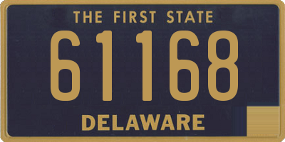 DE license plate 61168