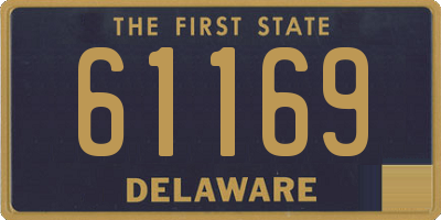 DE license plate 61169