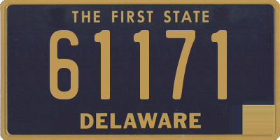 DE license plate 61171