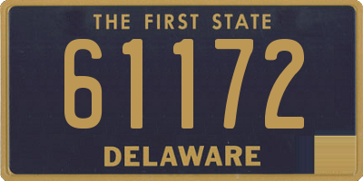 DE license plate 61172